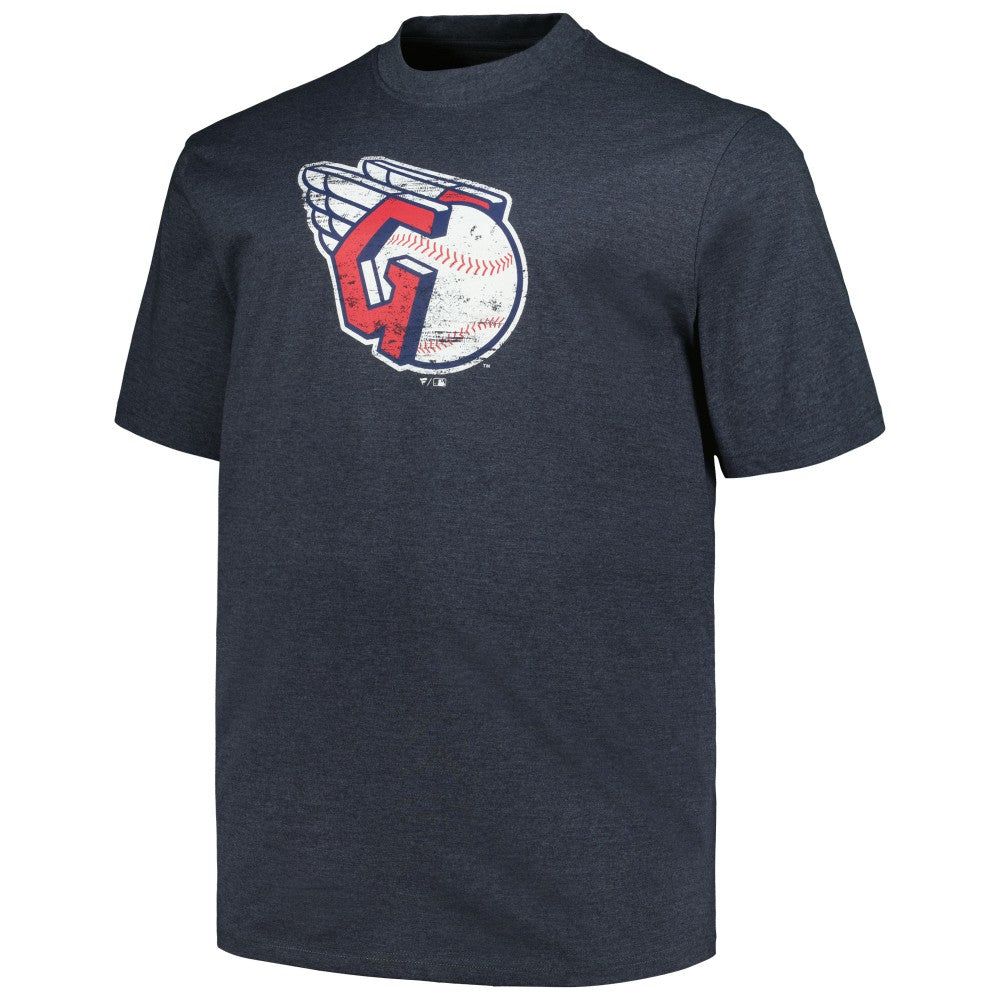 Cleveland Guardians Profile Big & Tall Weathered Logo T-Shirt | MLB New