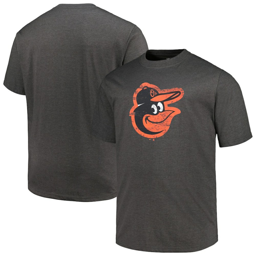 Baltimore Orioles Profile Big & Tall Weathered Logo T-Shirt | MLB New