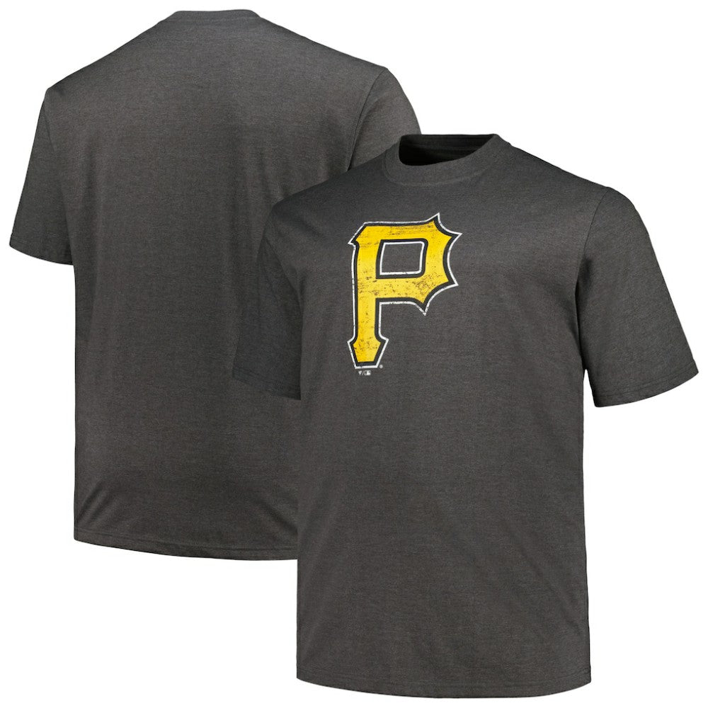 Pittsburgh Pirates Profile Big & Tall Weathered Logo T-Shirt | MLB Online