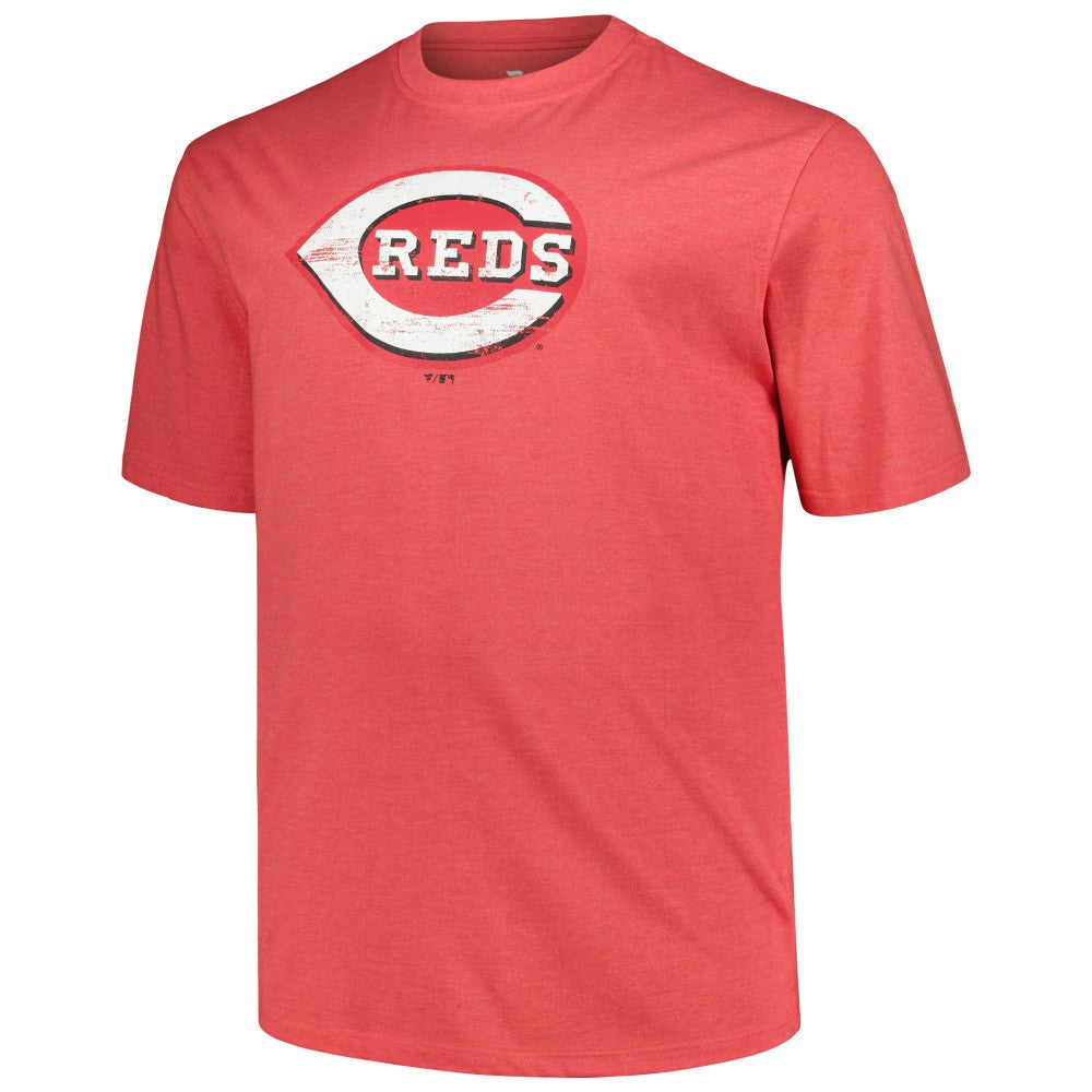 Cincinnati Reds Profile Big & Tall Weathered Logo T-Shirt | MLB New