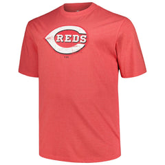 Cincinnati Reds Profile Big & Tall Weathered Logo T-Shirt | MLB New