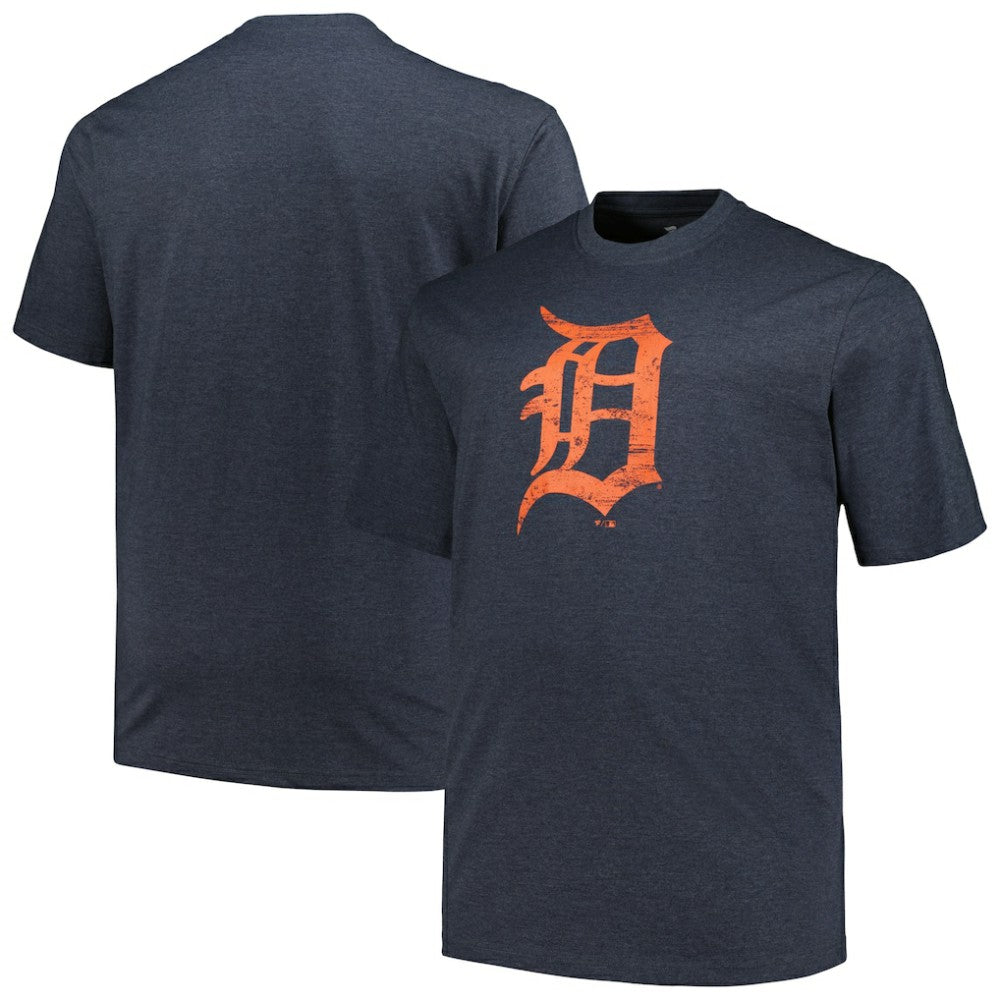 Detroit Tigers Profile Big & Tall Weathered Logo T-Shirt | MLB Shop