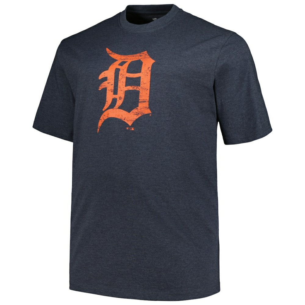 Detroit Tigers Profile Big & Tall Weathered Logo T-Shirt | MLB Shop