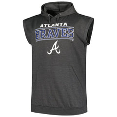 Atlanta Braves Profile Big & Tall Muscle Sleeveless Pullover Hoodie | MLB Outlet