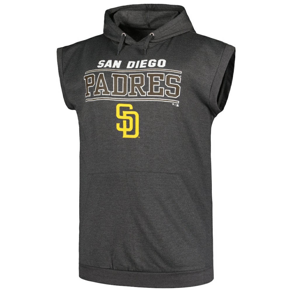 San Diego Padres Profile Big & Tall Muscle Sleeveless Pullover Hoodie | MLB Near me