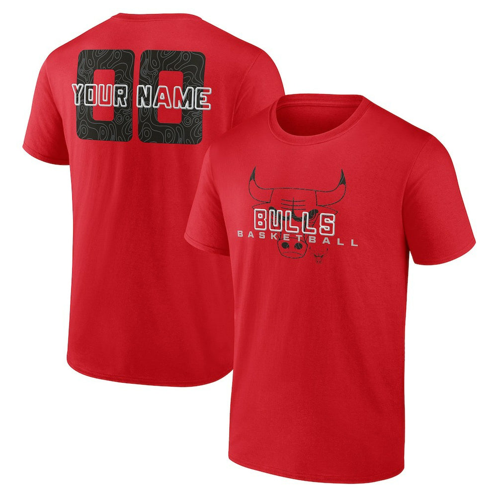 Chicago Bulls Stellar Personalized Name & Number T-Shirt sale New