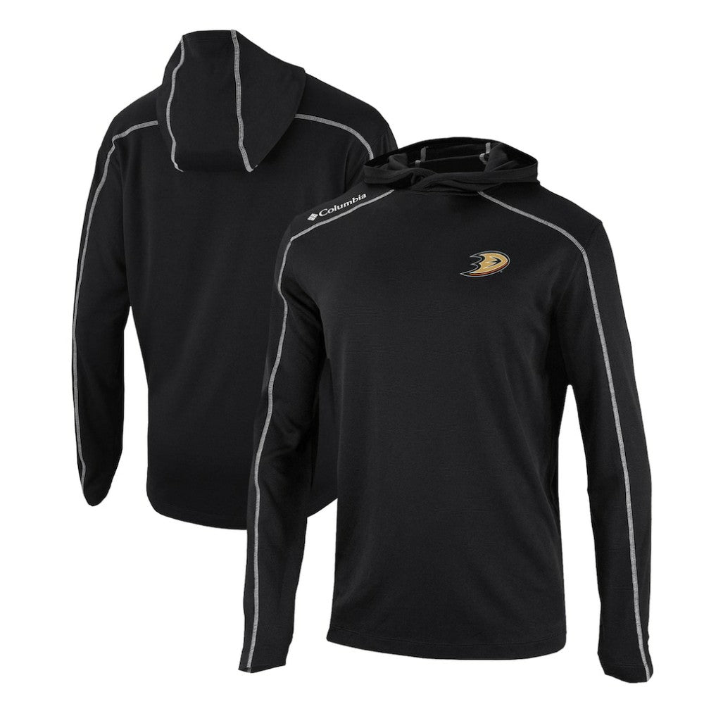 Anaheim Ducks Columbia Omni-Wick Shotgun Long Sleeve Hoodie T-Shirt Outlet