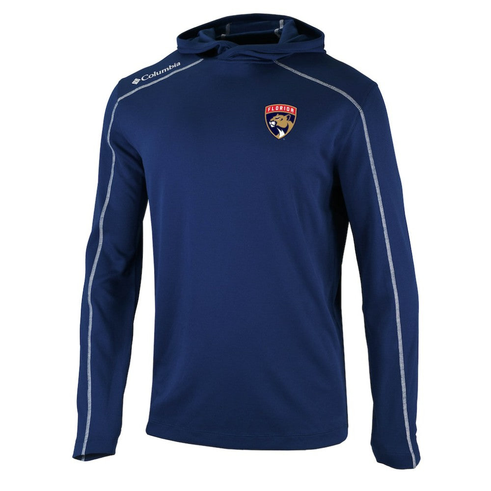 Florida Panthers Columbia Omni-Wick Shotgun Long Sleeve Hoodie T-Shirt On Sale