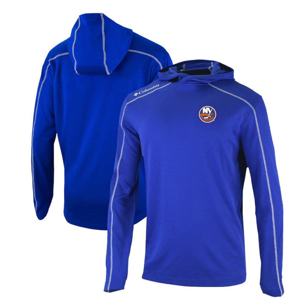 New York Islanders Columbia Omni-Wick Shotgun Long Sleeve Hoodie T-Shirt Sale
