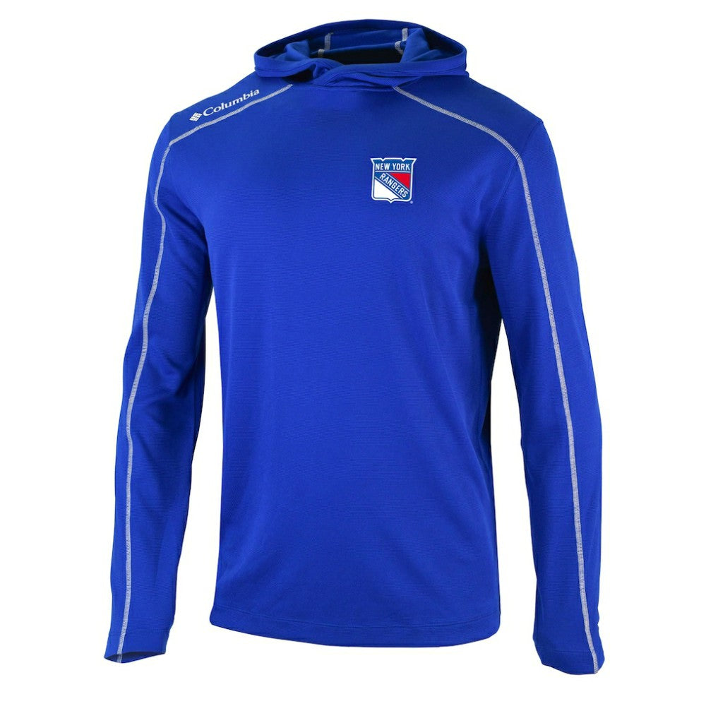 New York Rangers Columbia Omni-Wick Shotgun Long Sleeve Hoodie T-Shirt Online
