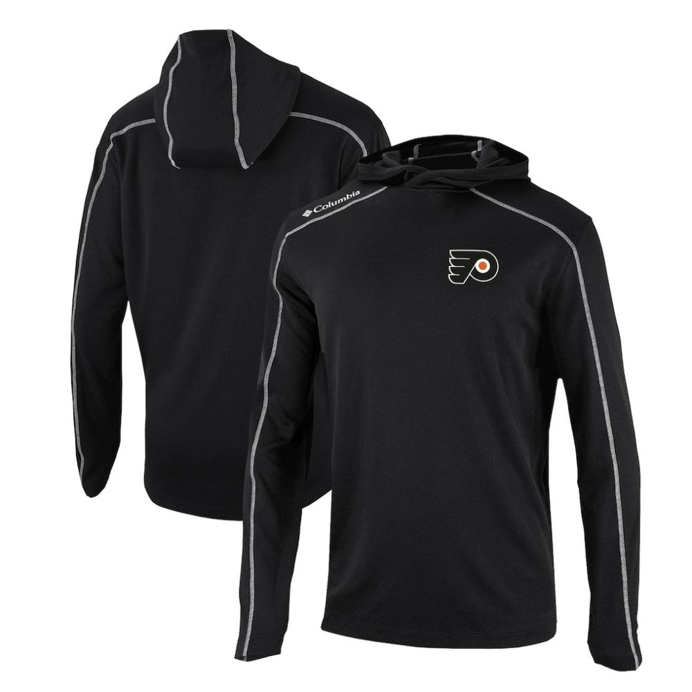 Philadelphia Flyers Columbia Omni-Wick Shotgun Long Sleeve Hoodie T-Shirt For Sale