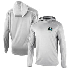 San Jose Sharks Columbia Omni-Wick Shotgun Long Sleeve Hoodie T-Shirt Outlet