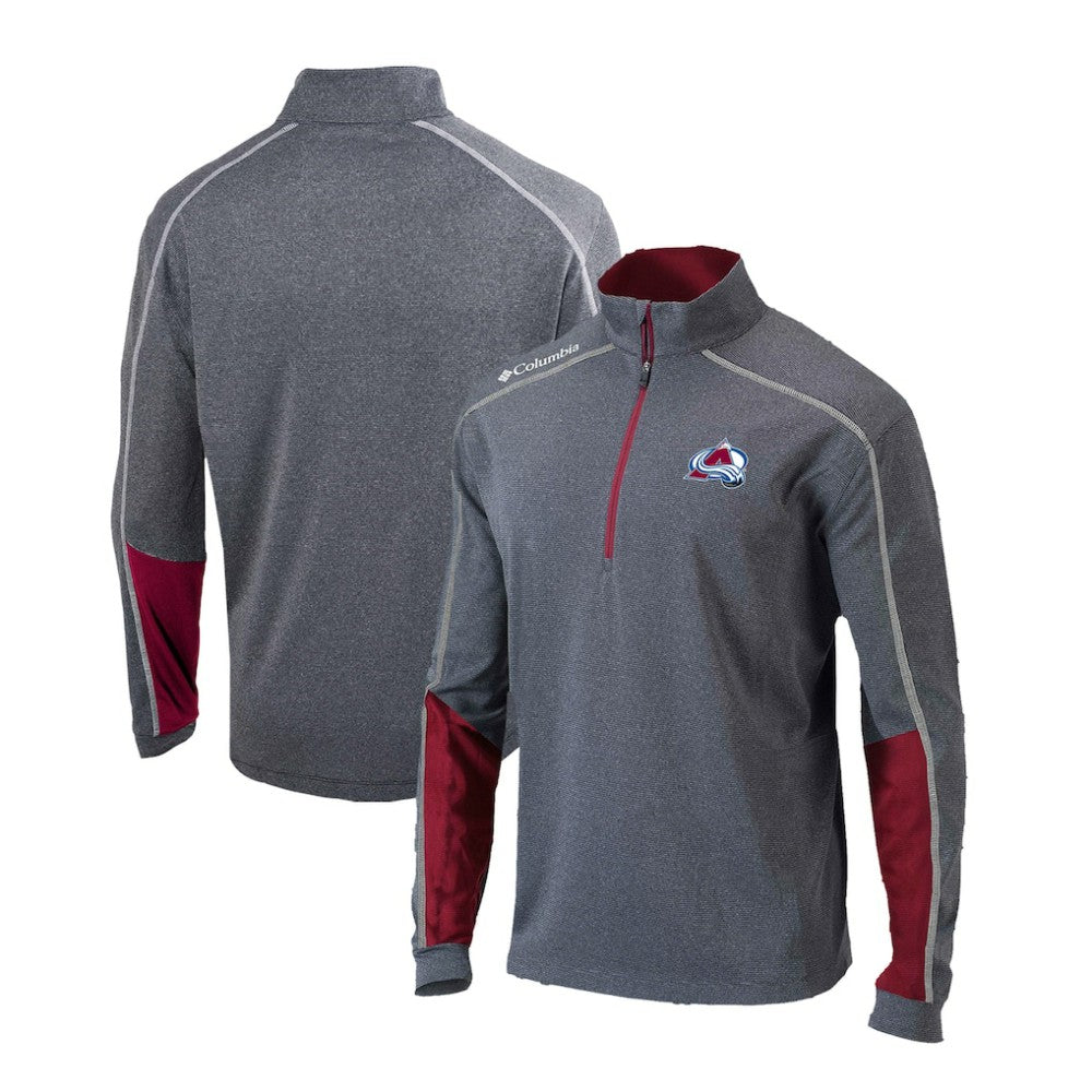 Colorado Avalanche Columbia Omni-Wick Shotgun 2.0 Quarter-Zip Pullover Top Outlet