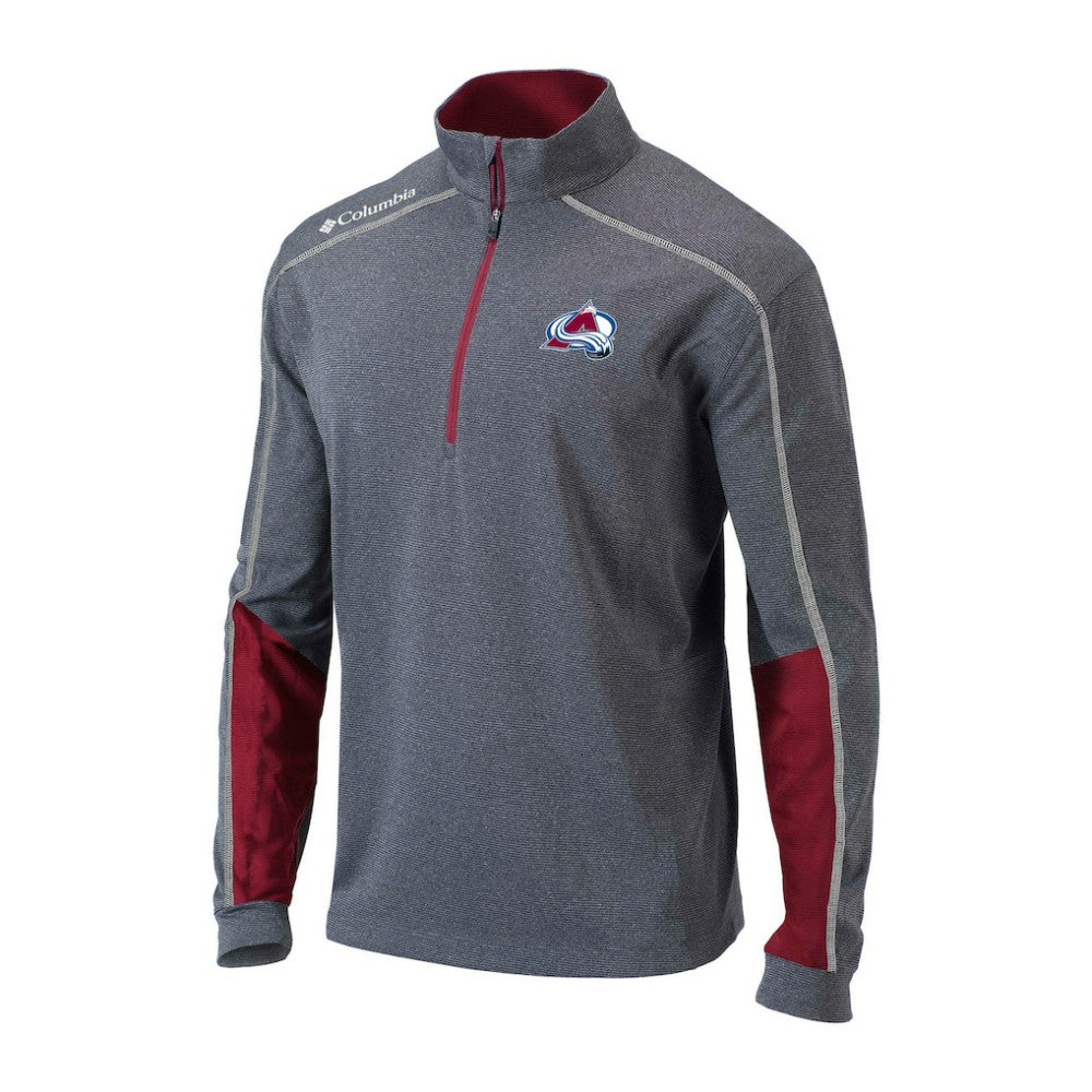 Colorado Avalanche Columbia Omni-Wick Shotgun 2.0 Quarter-Zip Pullover Top Outlet