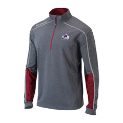 Colorado Avalanche Columbia Omni-Wick Shotgun 2.0 Quarter-Zip Pullover Top Outlet