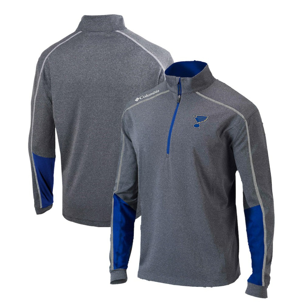St. Louis Blues Columbia Omni-Wick Shotgun 2.0 Quarter-Zip Pullover Top Sale
