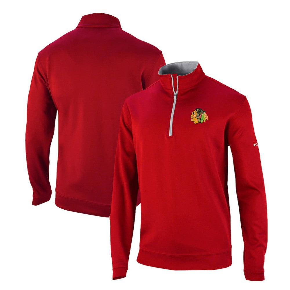 Chicago Blackhawks Columbia Omni-Wick Wickhams Hills Half-Zip Pullover Top For Sale