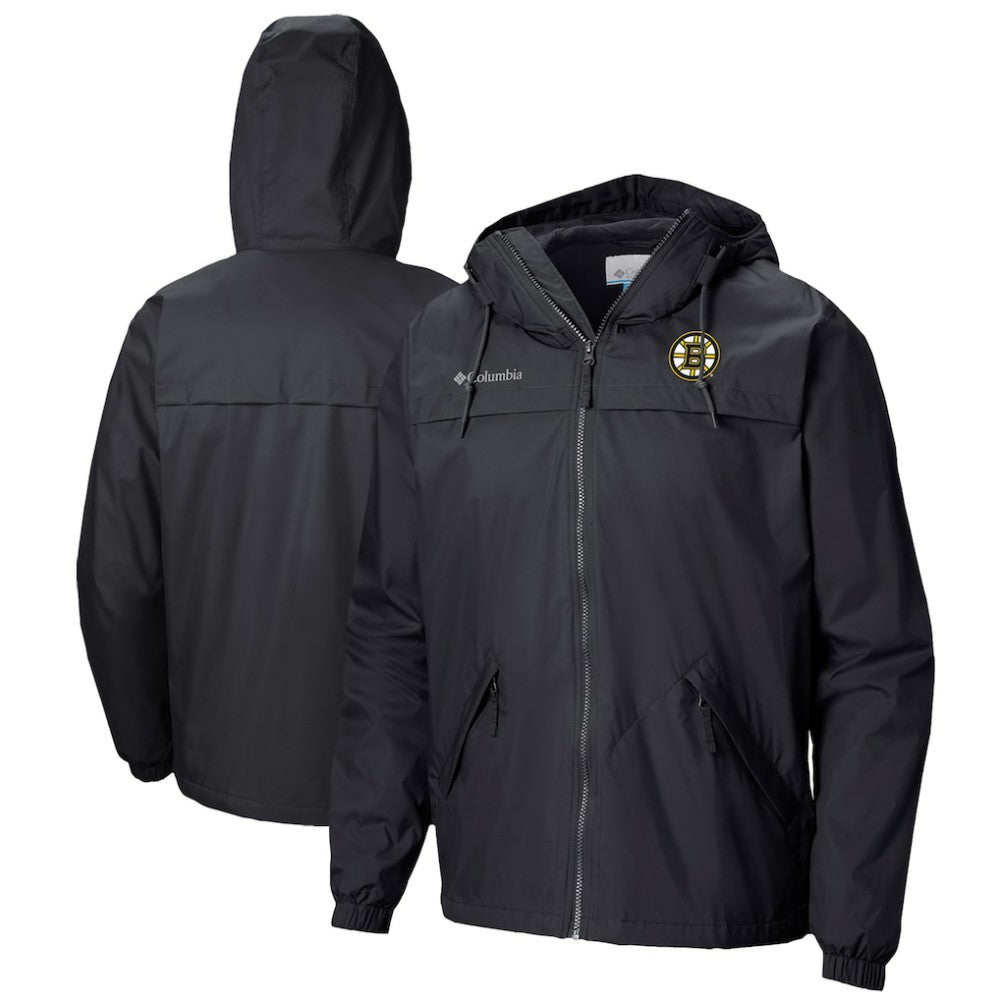 Boston Bruins Columbia Oroville Creek Lightweight Full-Zip Windbreaker Jacket On Sale