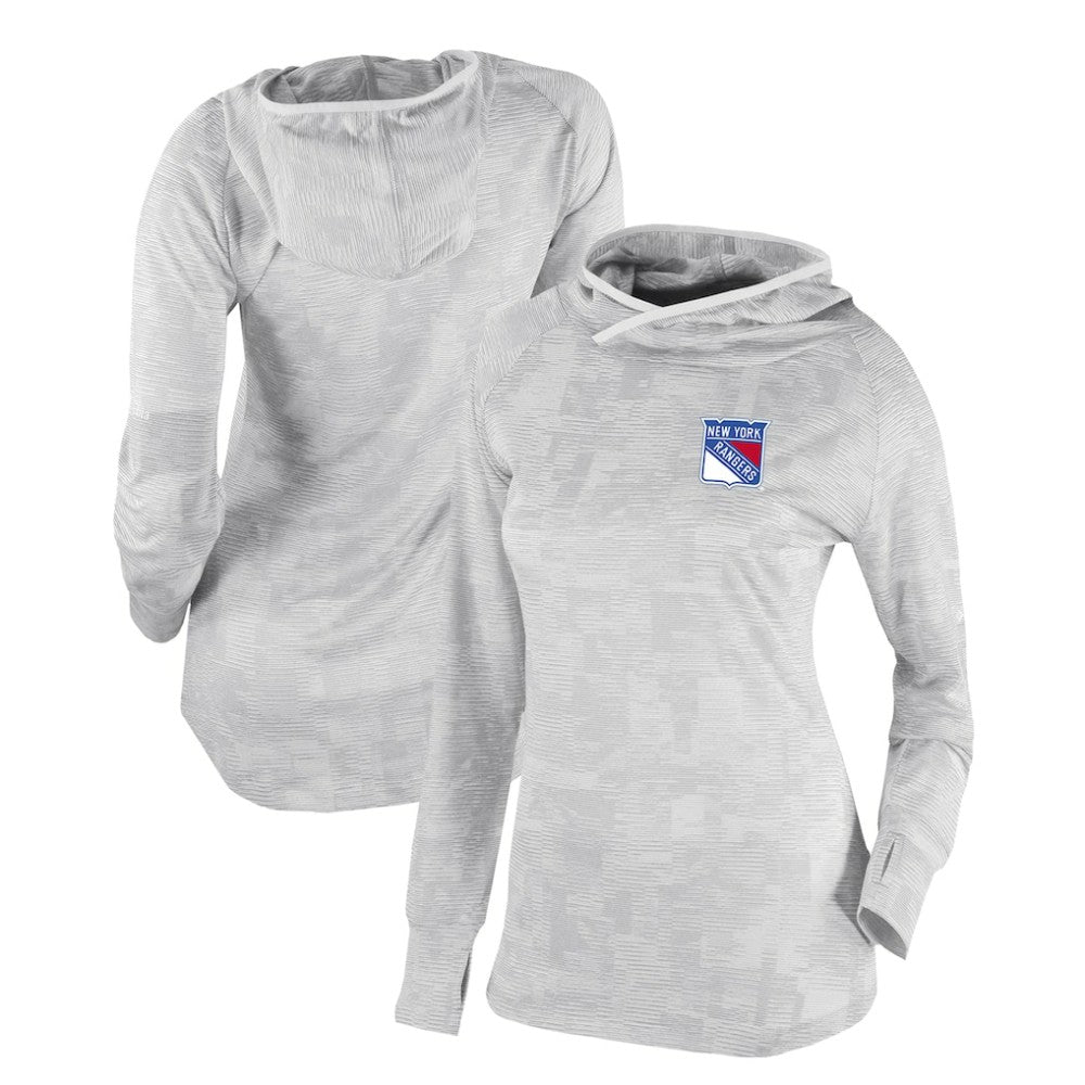New York Rangers Columbia Women's Omni-Wick Sunday Ball Pullover Hoodie For Sale