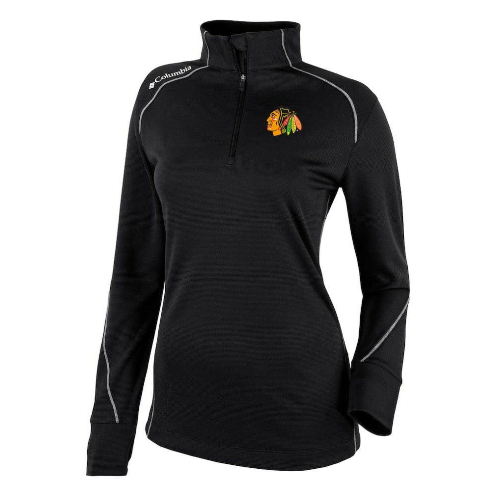 Chicago Blackhawks Columbia Women's Omni-Wick Shotgun 2.0 Quarter-Zip Pullover Top Outlet