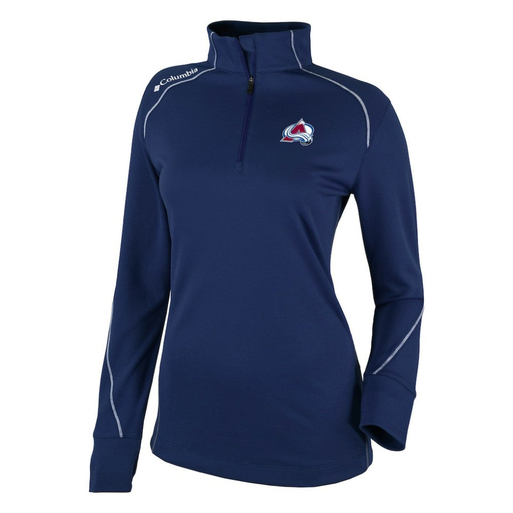 Colorado Avalanche Columbia Women's Omni-Wick Shotgun 2.0 Quarter-Zip Pullover Top For Sale