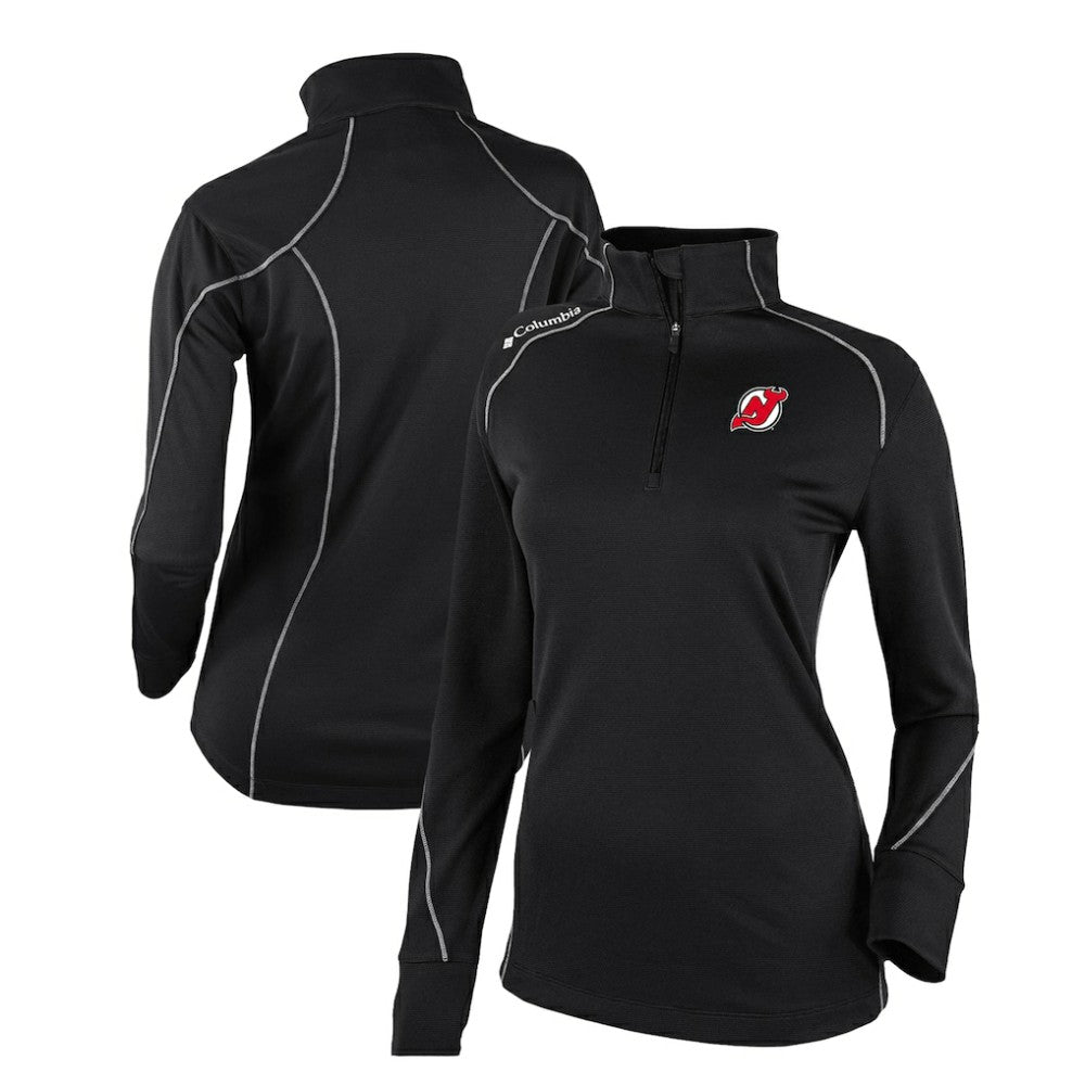 New Jersey Devils Columbia Women's Omni-Wick Shotgun 2.0 Quarter-Zip Pullover Top For Sale