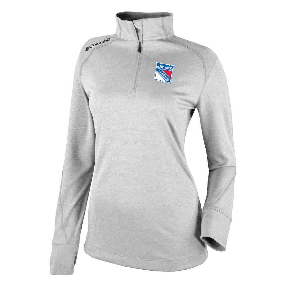 New York Rangers Columbia Women's Omni-Wick Shotgun 2.0 Quarter-Zip Pullover Top Outlet