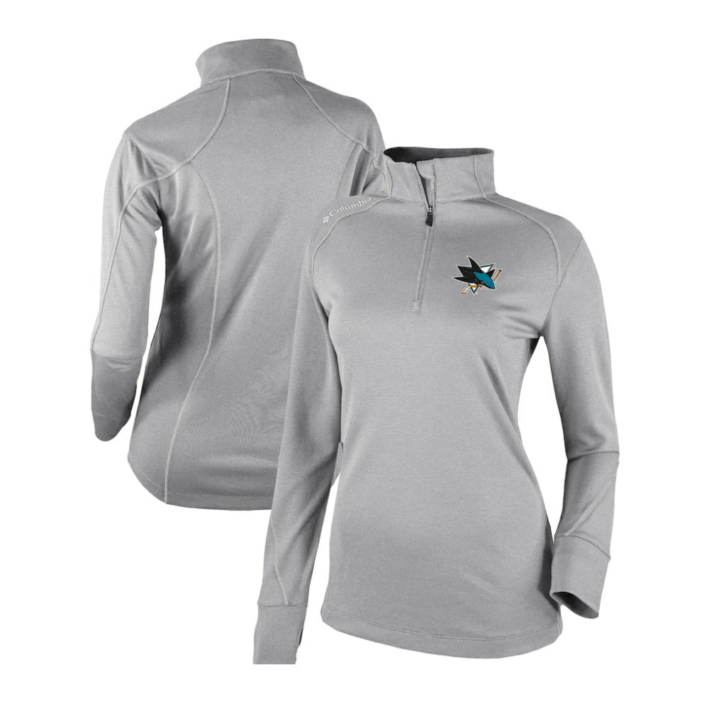 San Jose Sharks Columbia Women's Omni-Wick Shotgun 2.0 Quarter-Zip Pullover Top Discount