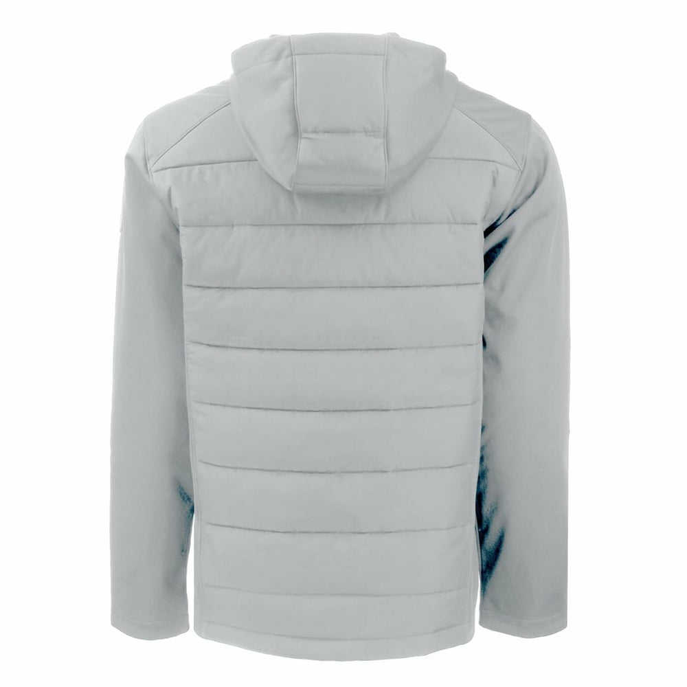 Washington Commanders  Cutter & Buck Helmet Evoke Hybrid Eco Softshell Recycled Full-Zip Hoodie Jacket