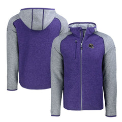 Baltimore Ravens  Cutter & Buck Helmet Mainsail Sweater-Knit Full-Zip Hoodie