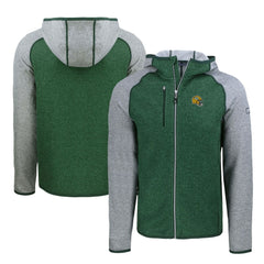 Green Bay Packers  Cutter & Buck Helmet Mainsail Sweater-Knit Full-Zip Hoodie