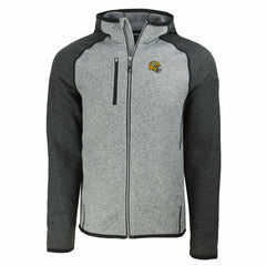 Green Bay Packers  Cutter & Buck Helmet Mainsail Sweater-Knit Full-Zip Hoodie