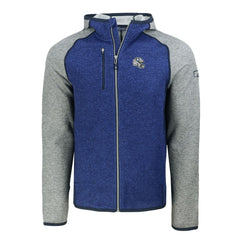 Indianapolis Colts  Cutter & Buck Helmet Mainsail Sweater-Knit Full-Zip Hoodie