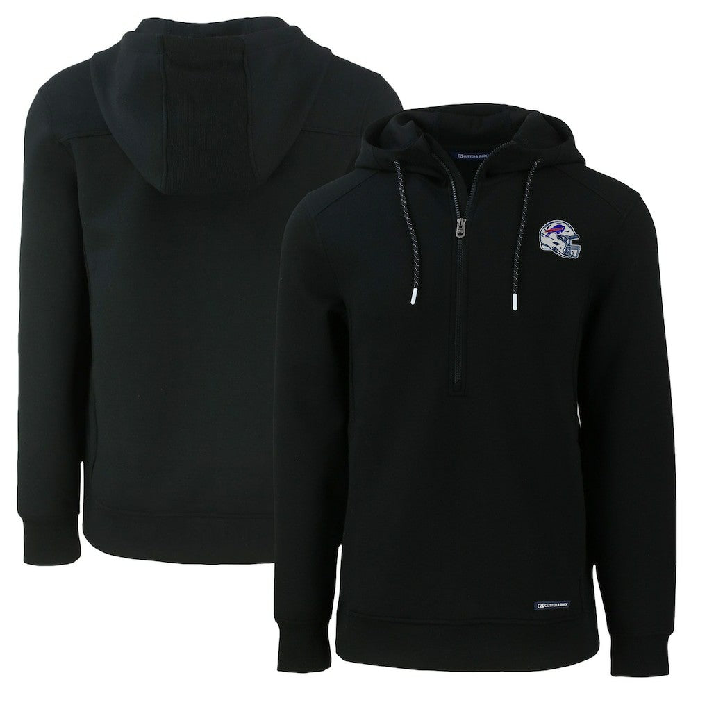 Buffalo Bills  Cutter & Buck Helmet Roam Eco Half-Zip Recycled Pullover Hoodie