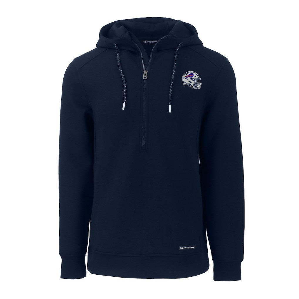 Buffalo Bills  Cutter & Buck Helmet Roam Eco Half-Zip Recycled Pullover Hoodie