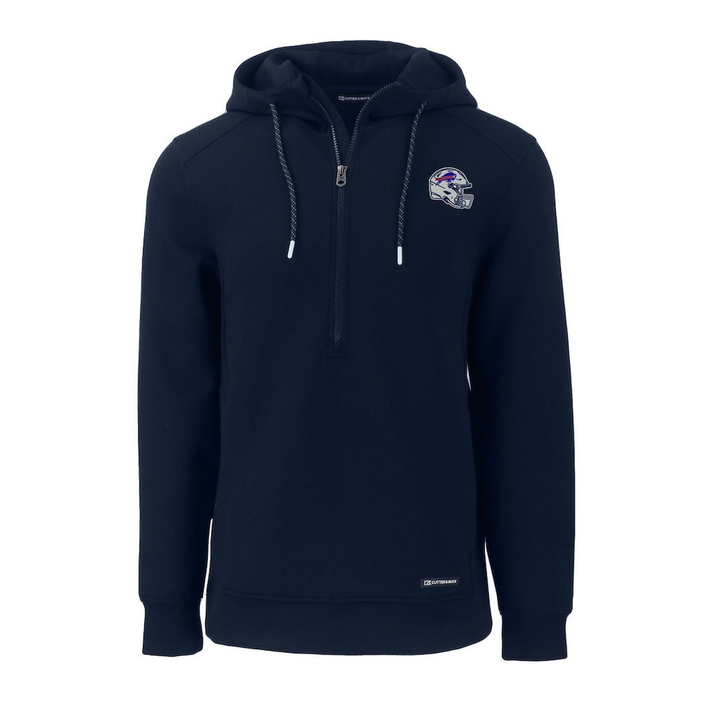 Buffalo Bills  Cutter & Buck Helmet Roam Eco Half-Zip Recycled Pullover Hoodie