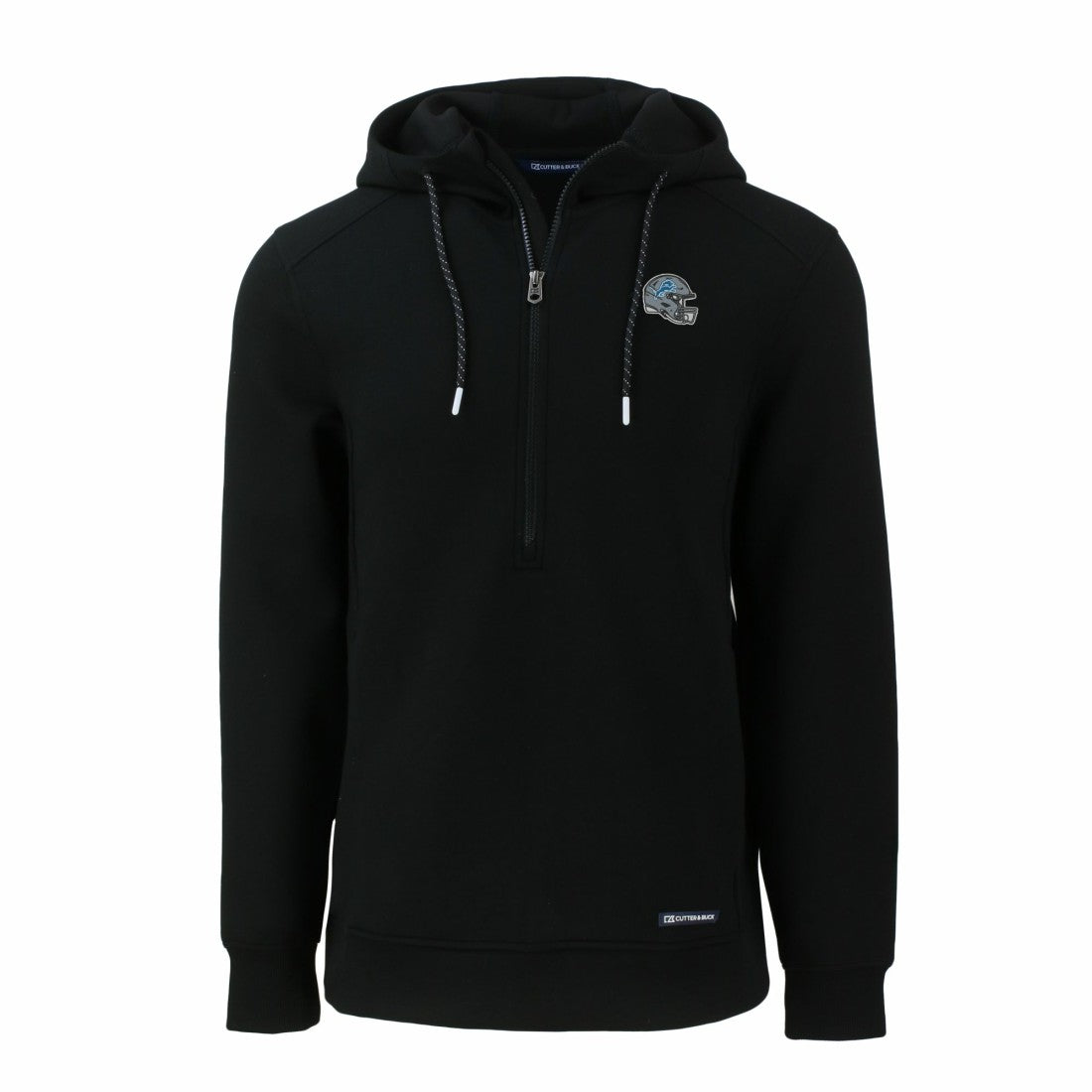 Detroit Lions  Cutter & Buck Helmet Roam Eco Half-Zip Recycled Pullover Hoodie