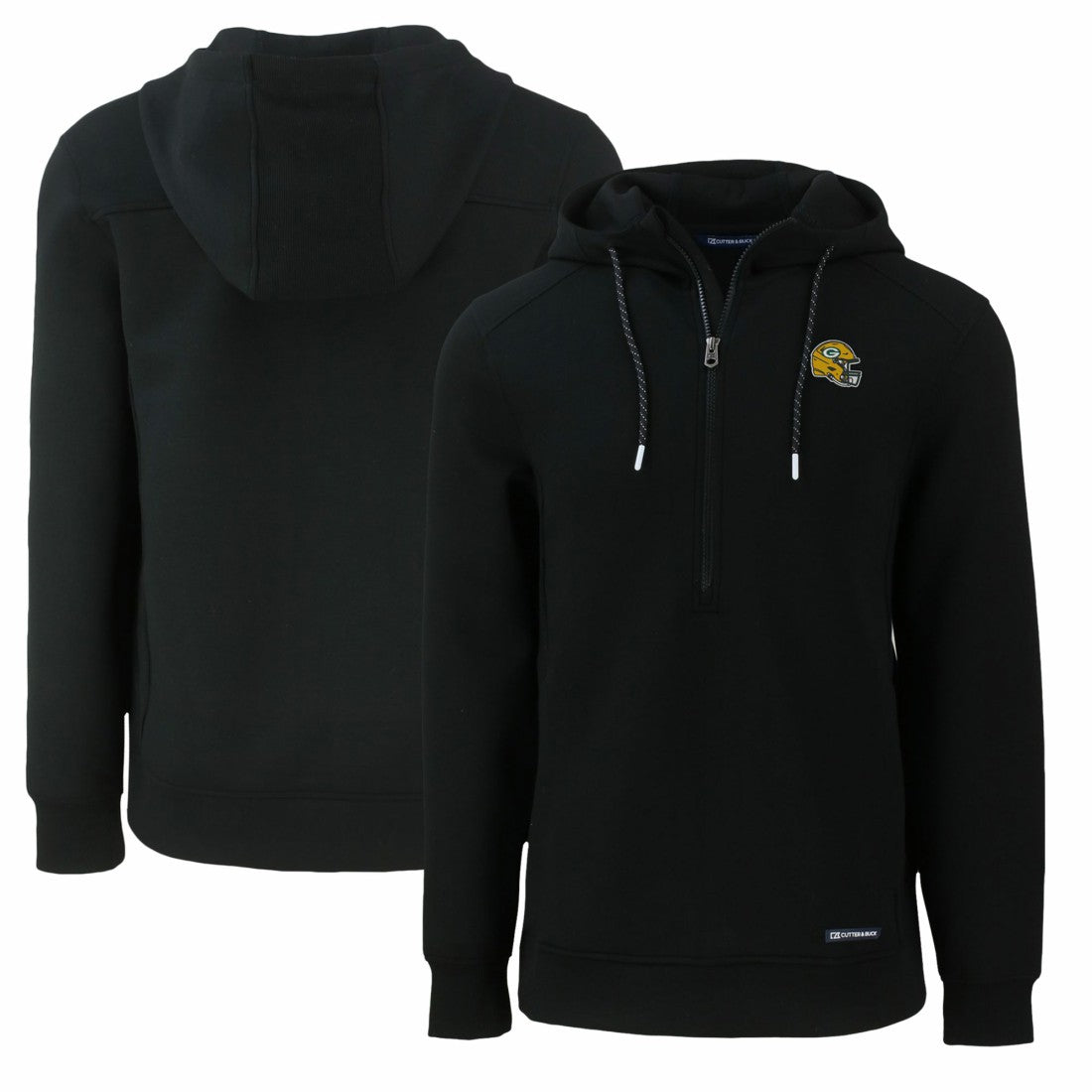 Green Bay Packers  Cutter & Buck Helmet Roam Eco Half-Zip Recycled Pullover Hoodie