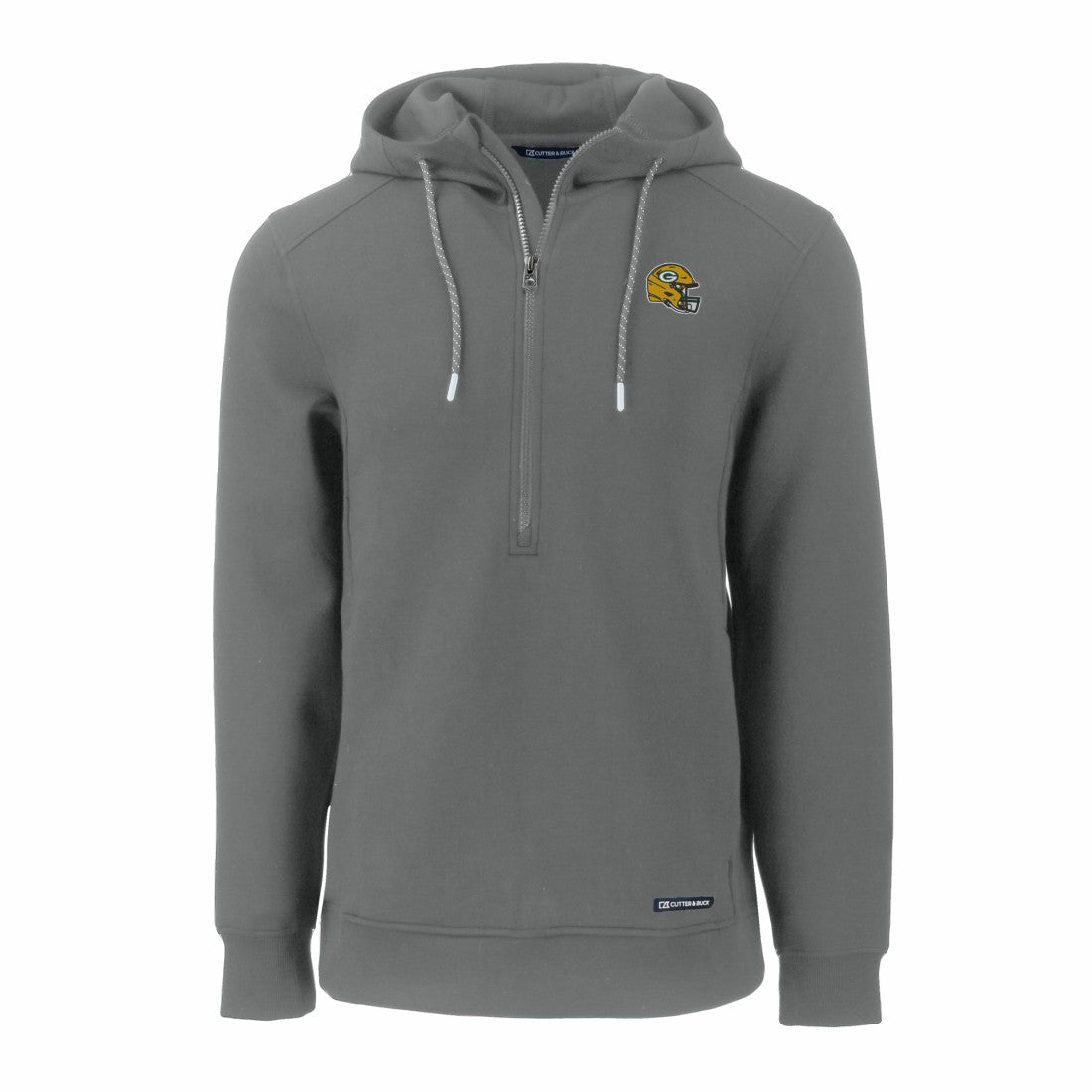 Green Bay Packers  Cutter & Buck Helmet Roam Eco Half-Zip Recycled Pullover Hoodie