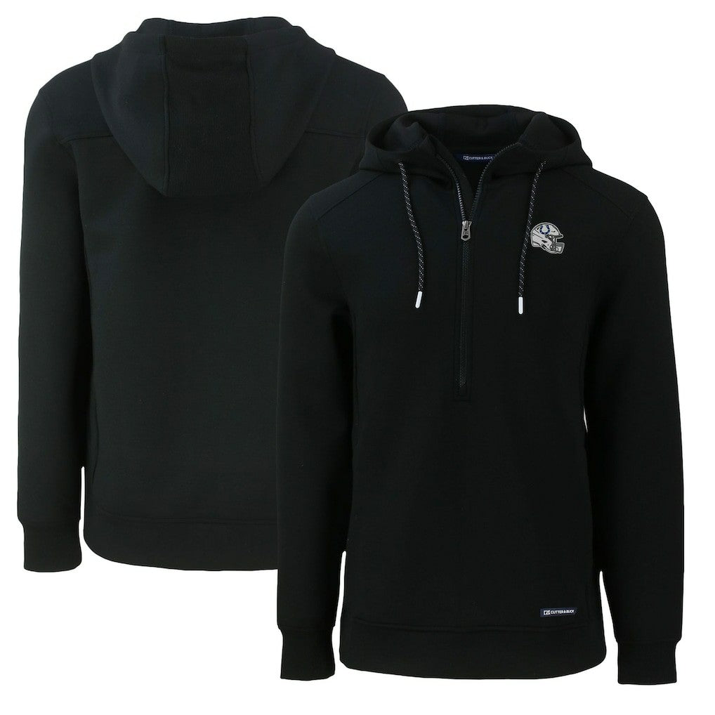 Indianapolis Colts  Cutter & Buck Helmet Roam Eco Half-Zip Recycled Pullover Hoodie