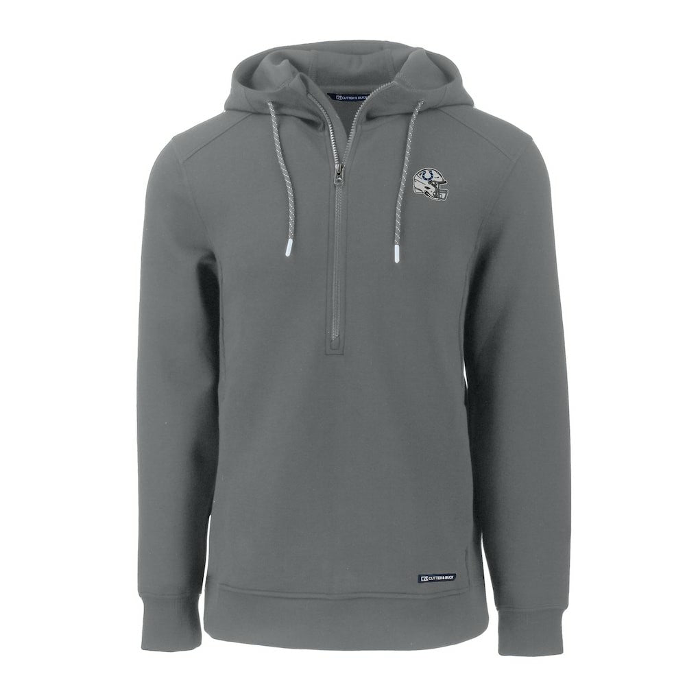 Indianapolis Colts  Cutter & Buck Helmet Roam Eco Half-Zip Recycled Pullover Hoodie
