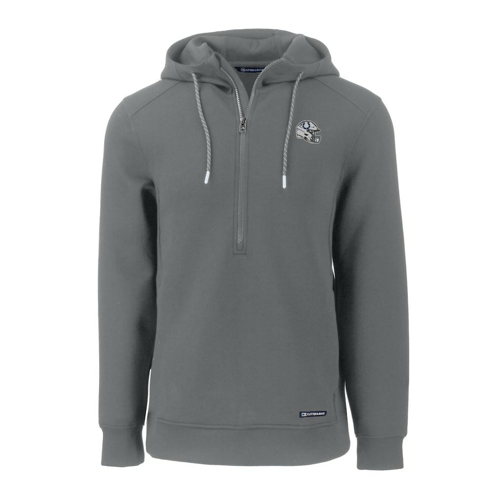 Indianapolis Colts  Cutter & Buck Helmet Roam Eco Half-Zip Recycled Pullover Hoodie