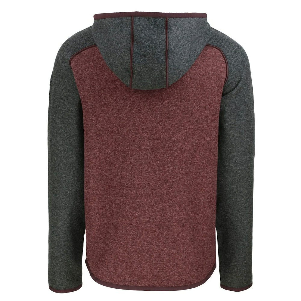 Washington Commanders  Cutter & Buck Helmet Mainsail Sweater-Knit Full-Zip Hoodie