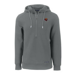 Washington Commanders  Cutter & Buck Helmet Roam Eco Half-Zip Recycled Pullover Hoodie