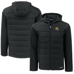 Green Bay Packers  Cutter & Buck Helmet Big & Tall Evoke Hybrid Eco Softshell Recycled Full-Zip Jacket