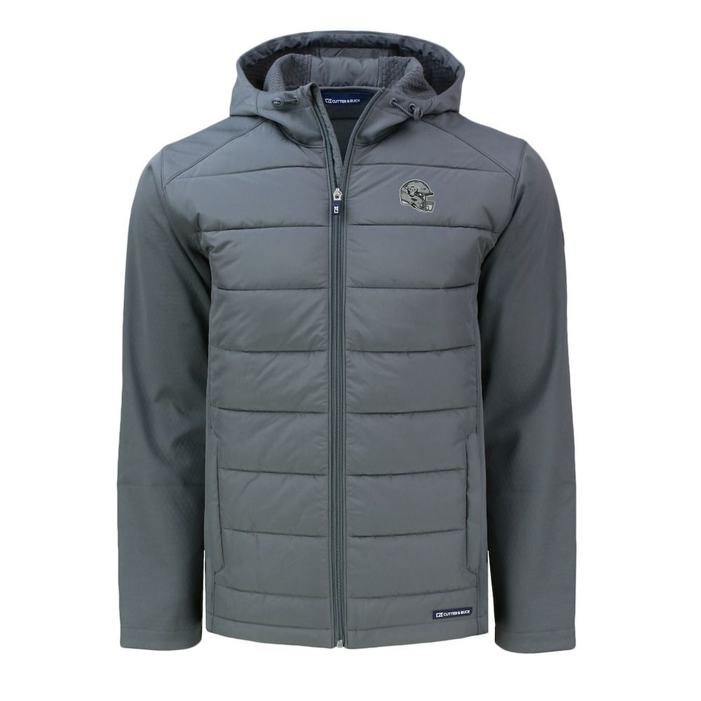 Las Vegas Raiders  Cutter & Buck Helmet Big & Tall Evoke Hybrid Eco Softshell Recycled Full-Zip Jacket