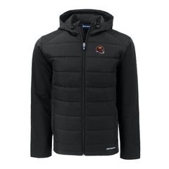 Washington Commanders  Cutter & Buck Helmet Big & Tall Evoke Hybrid Eco Softshell Recycled Full-Zip Jacket