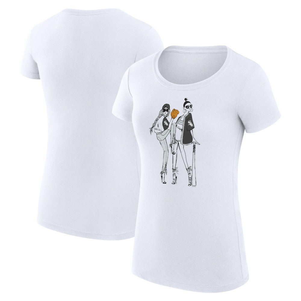 Chicago White Sox G-III 4Her by Carl Banks Women's Super-Slim Fit Lightweight Baseball Girls T-Shirt | MLB Sale