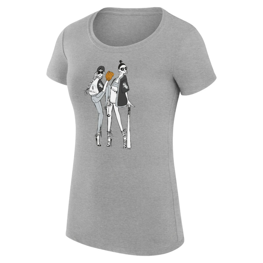 Chicago White Sox G-III 4Her by Carl Banks Women's Super-Slim Fit Lightweight Baseball Girls T-Shirt | MLB Outlet