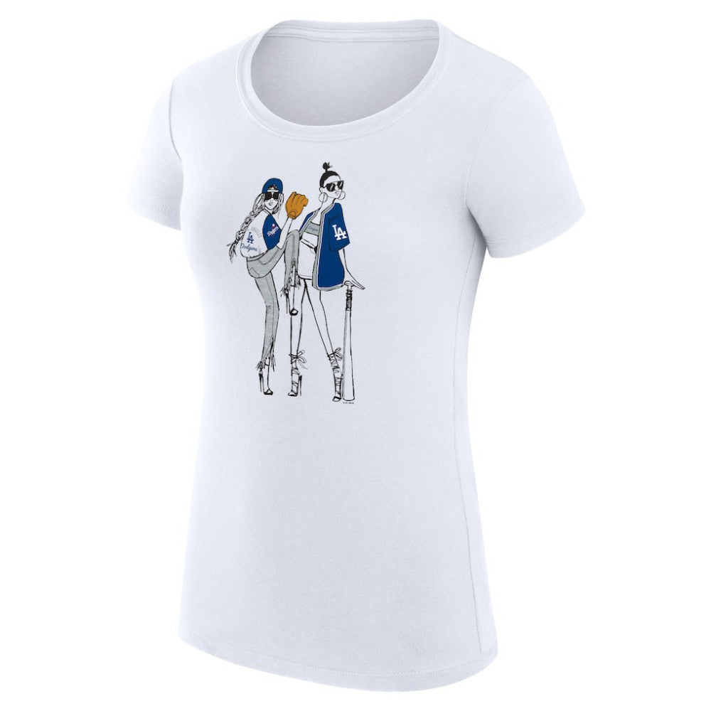 Los Angeles Dodgers G-III 4Her by Carl Banks Women's Super-Slim Fit Lightweight Baseball Girls T-Shirt | MLB Online